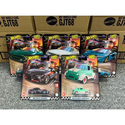 Hot Wheels Premium Boulevard Mix V Toyota Mitsubishi Fiat Nissan Skyline Lamborghini