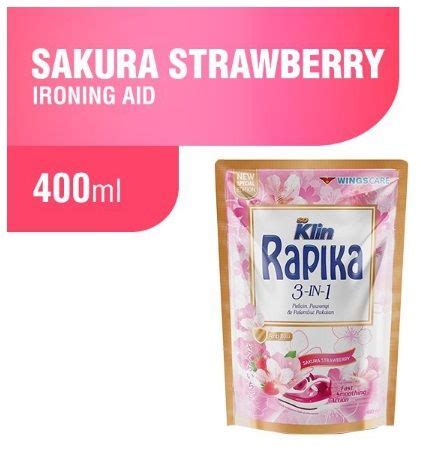 Rapika Pelicin Pakaian Sakura Strawberry 400 ML Lazada Indonesia