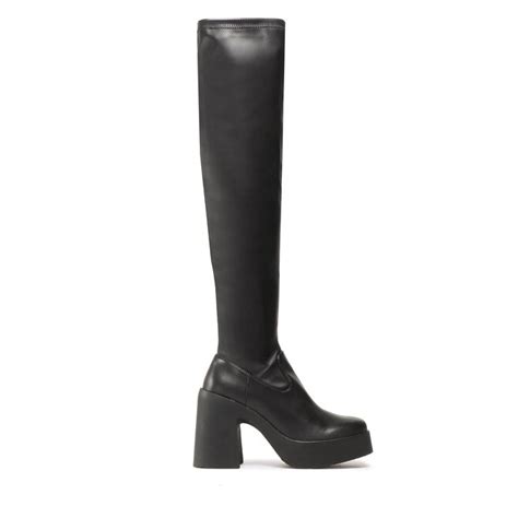 Overknees Steve Madden Clifftop SM19000011 02002 001 Schwarz Eschuhe De