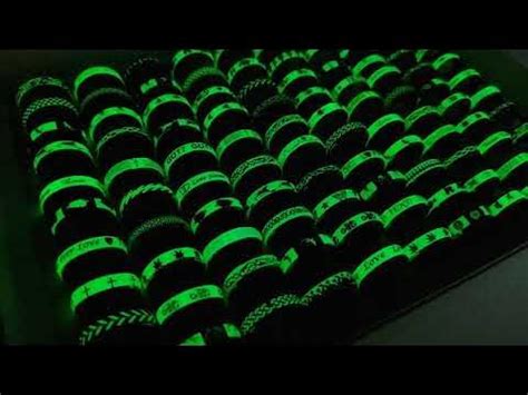 Светящееся в темноте кольцо из нержавеющей стали. - YouTube