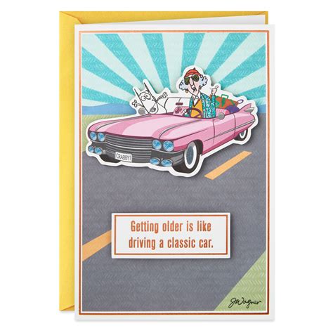 Maxine™ Like A Classic Car Funny Birthday Card Greeting Cards Hallmark