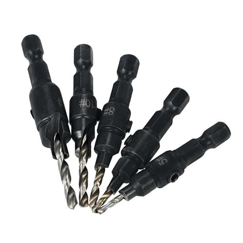 Pcs Hss Countersink Drill Bit Set Hex Shank Quick Change Taper