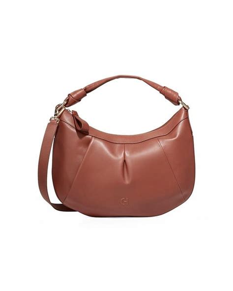 Cole Haan Slouch Leather Hobo Bag In Pink Lyst