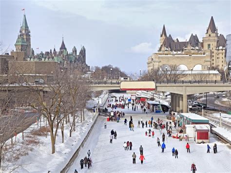 Skating on the Rideau Canal in Ottawa