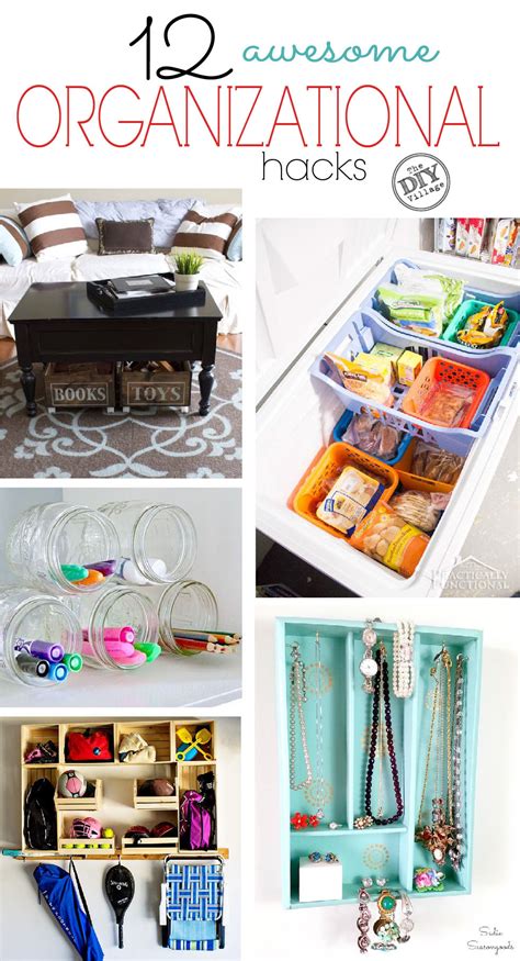 12 Creative Organization Hacks - The DIY Village