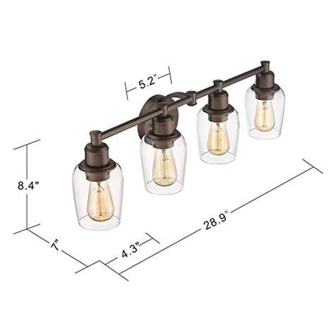 Emliviar Light Bathroom Vanity Light Oil Rubbed Bronze Finish With