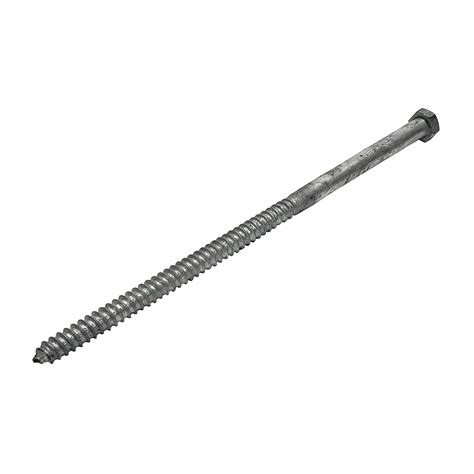 12 X 12 Lag Bolt Screws Hex Head Hot Dip Galvanized 10pcs Box