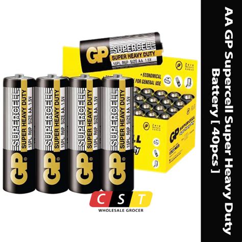 AA GP Supercell Super Heavy Duty Battery 40pcs Lazada