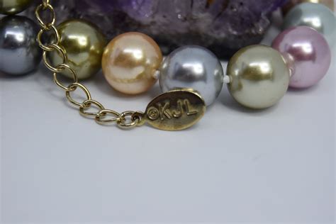 Large Pearl Necklace Barbara Bush Gold Tone - Etsy