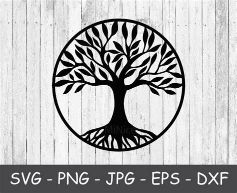 Tree of Life SVG Tree Svg tree of Life Png tree Silhouette - Etsy