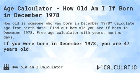 Quem É De 1978 Tem Quantos Anos