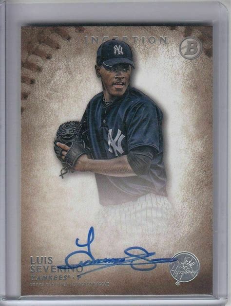 Bowman Inception Luis Severino New York Ny Yankees On Card