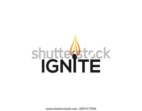 Ignite Letter Logo Flame Fire Stock Vector (Royalty Free) 689517406