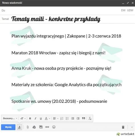 Podzi Kowania Mail Na Po Egnanie W Pracy Przyk Ady