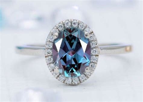 Ct Alexandrite Wedding Ring K Alexandrite Engagement Ring Etsy