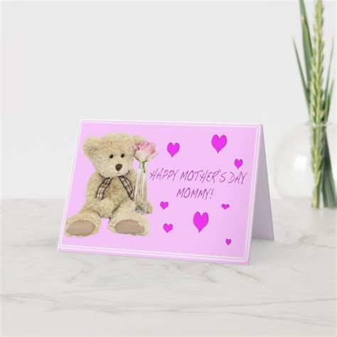 Teddy Bear Mommy Happy Mother S Day Greeting Card