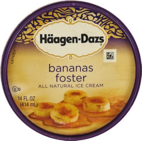 Haagen Dazs Bananas Foster Ice Cream 14 Fl Oz Fred Meyer