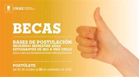 Becas Bases De PostulaciÓn Unae