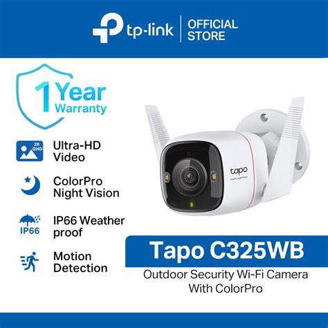 TP-Link | Tapo C325WB | 2K | QHD | 4MP | Color | Outdoor | Security ...