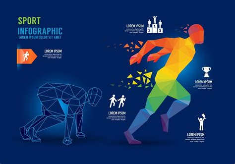 Infographics Sport Run Geometric Concept Design Options Banner 3186216