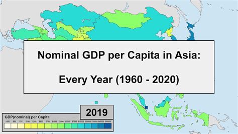 Nominal GDP Per Capita In Asia Every Year 1960 2019 YouTube