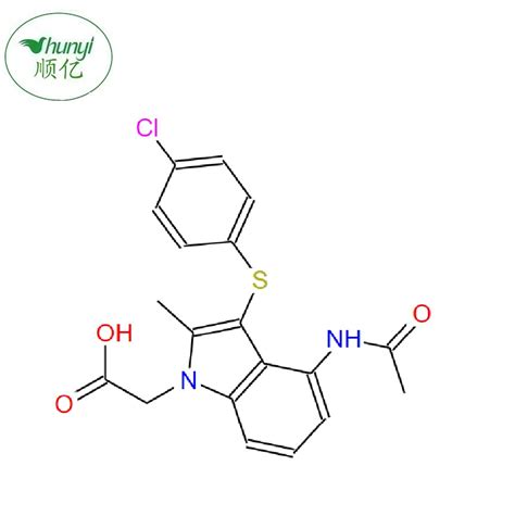 4 乙酰基乙基氨基 3 4 氯苯基硫代 2 甲基 1h 吲哚 1 乙酸「cas号：802904 95 6」 960化工网