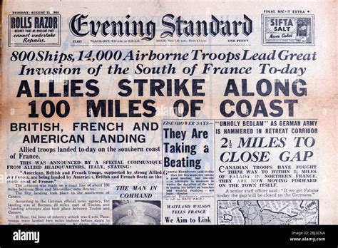 Evening Standard Wwii Hi Res Stock Photography And Images Alamy