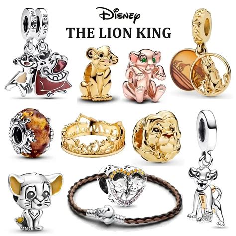 100 925 Sterling Silver MINISO Disney The Lion King Simba Beads Charms