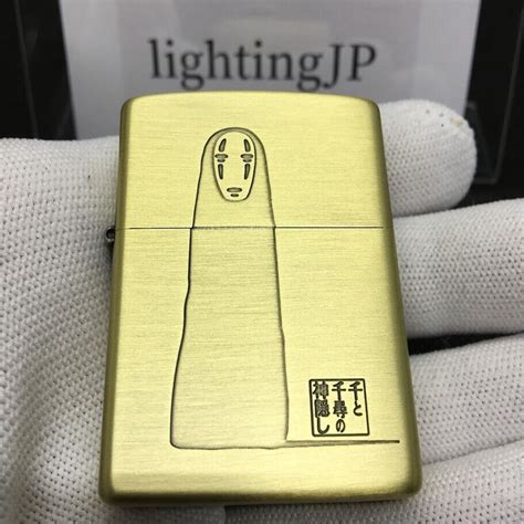 Zippo Spirited Away Kaonashi No Face Brass Antique Gold Lighter Ghibli