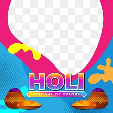 Holi Color Splash White Transparent Colorful Holi Paint Splash Border