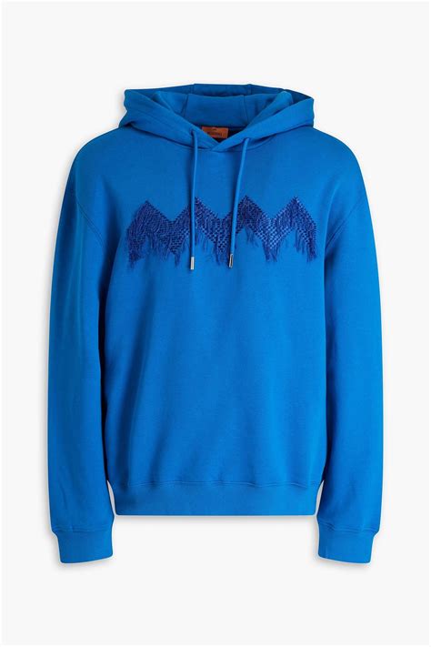 Missoni Embroidered Cotton Fleece Hoodie The Outnet