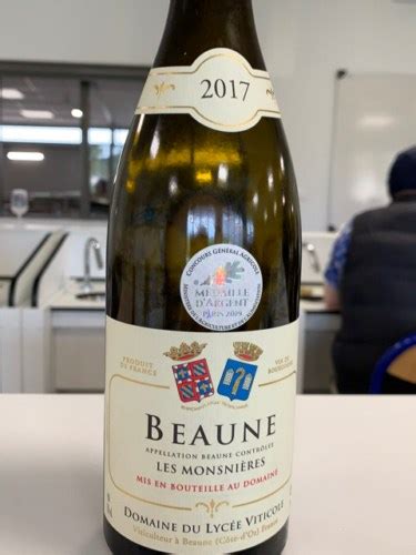 2016 Lycée Viticole Les Monsnières Beaune Vivino US