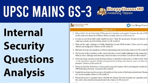 Upsc Mains Gs Internal Security Questions Analysis Youtube