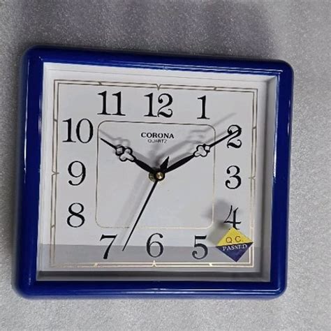 Corona Quartz Analog Plastic Square Wall Clock At Rs Piece In