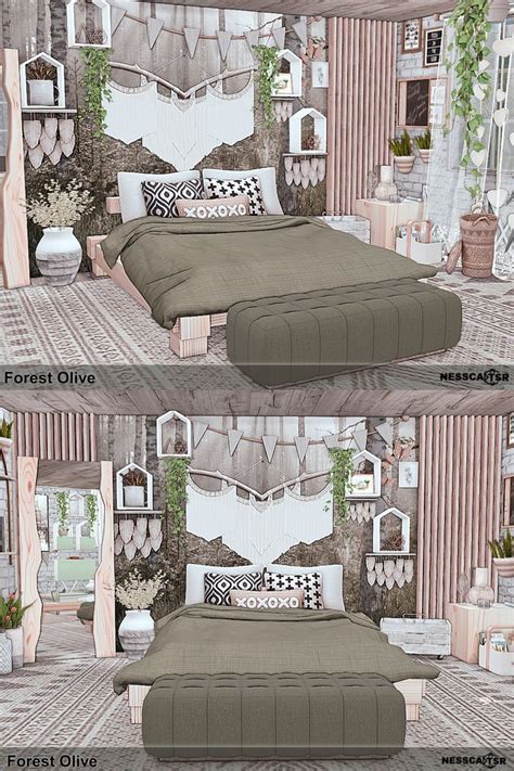 The Sims 4 Room CC Forest Olive Sims4 The Sims 4 Sims4 Room