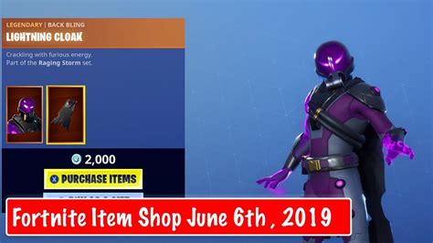 Fortnite Item Shop Showcase New Tempest And Bolt Skins [6th June 2019] {fortnite Battle Royale