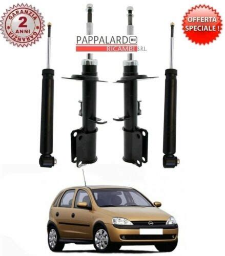 KIT 4 AMMORTIZZATORI ANTERIORI POSTERIORI OPEL CORSA C 1 3 CDTI DAL