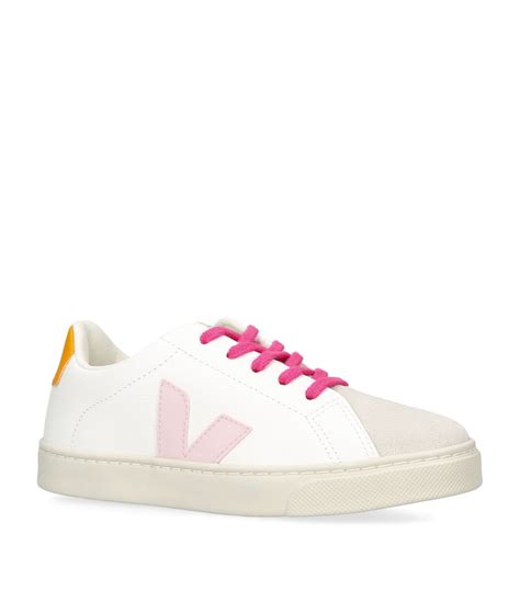 Veja White Leather Esplar Sneakers Harrods Uk