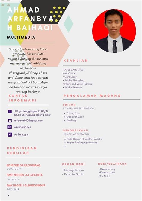 Contoh Cv Curriculum Vitae Daftar Riwayat Hidup Riset Porn Sex Picture