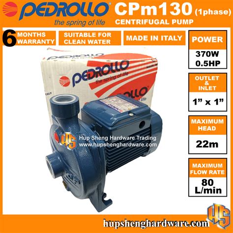 Pedrollo Cpm Electric Centrifugal Water Pump