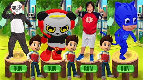 Tag With Ryan Vs Paw Patrol Chase Vs Ryder Run Gameplay All