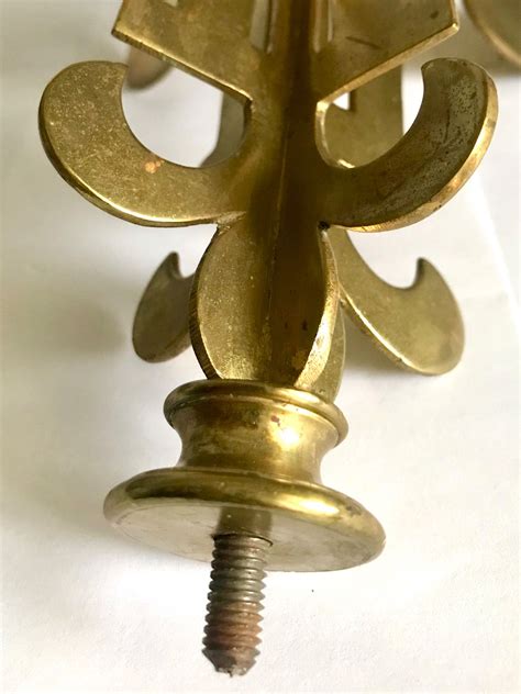 Fleur De Lys En Bronze Dor H Raldique Royaut Antikeo