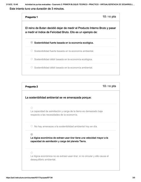 Desarrollo Sostenible Examen Semana 2 Gerencia De Desarrollo