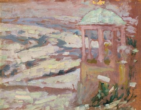 Le Temple Damour Neige Gerberoy By Henri Le Sidaner On Artnet