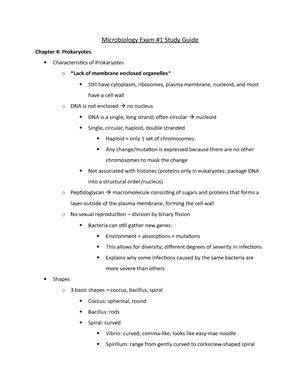 Microbio Exam 1 Study Guide Microbio Exam 1 Study Guide Chapter 4