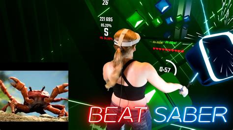 Noisestorm Crab Rave Expert Beat Saber Mixed Reality Youtube