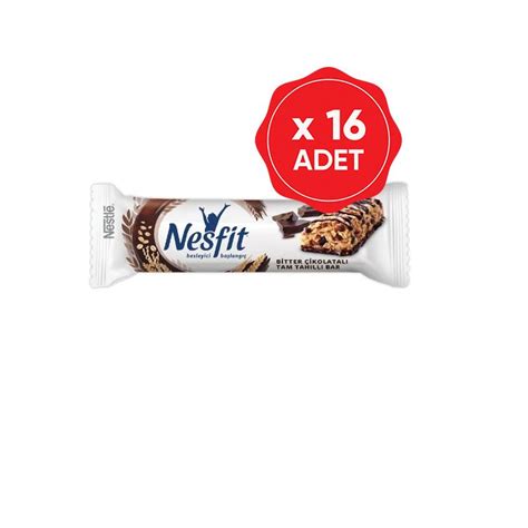 Nestle Nesfit Bitter Ikolatal Tam Tah Ll Bar Gr X Adet