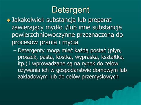 Ppt Nowe Przepisy Dotycz Ce Detergent W Powerpoint Presentation Free