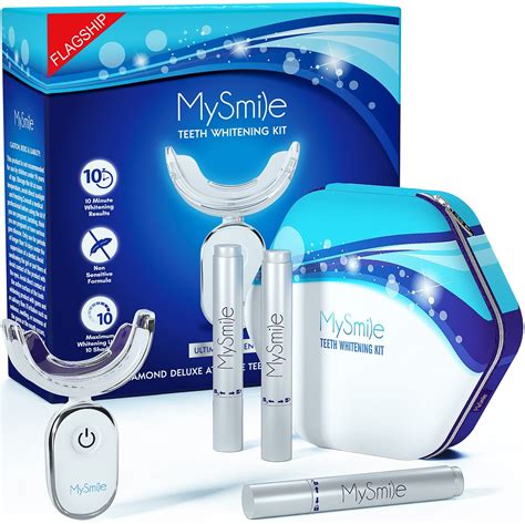 Mysmile Teeth Whitening Kit With Led Light Flagship 10 Min Non Sensitive Max Teeth Whitener