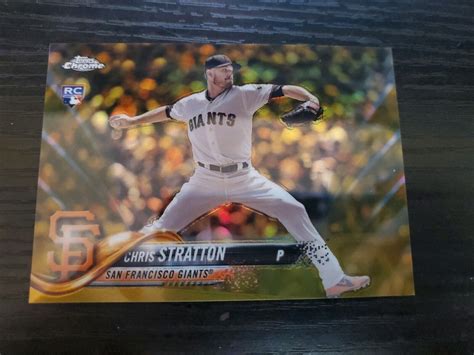 2018 Topps Chrome Update Gold Refractors Hmt5 Chris Stratton 50 Ebay